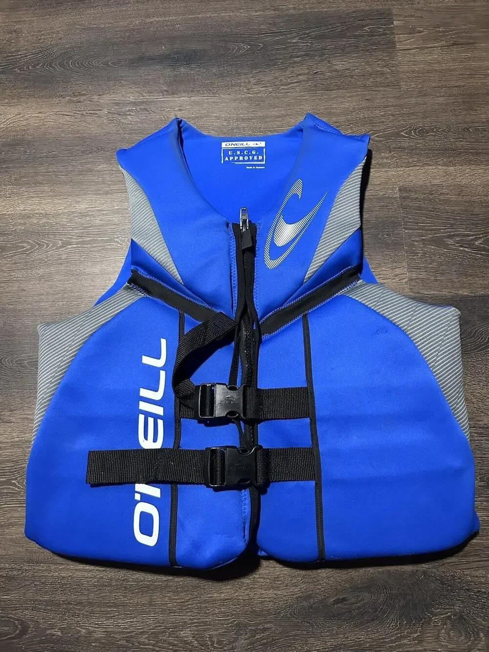 O'Neill Oneill Mens Reactor Uscg Life Vest Pacific/Lunar/Blacksmall Blue XL